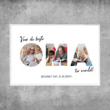 Gepersonaliseerde poster - Voor de beste oma ter wereld