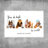 Gepersonaliseerde poster - Voor de beste mama ter wereld